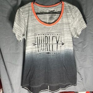 Hurley t shirt, ladies cut. Runs big for a medium.